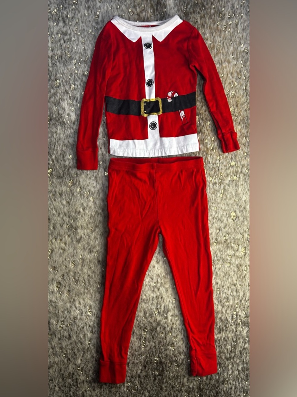 5 for‎ $25🔥Wonderland Red Santa Pajama Set 4T